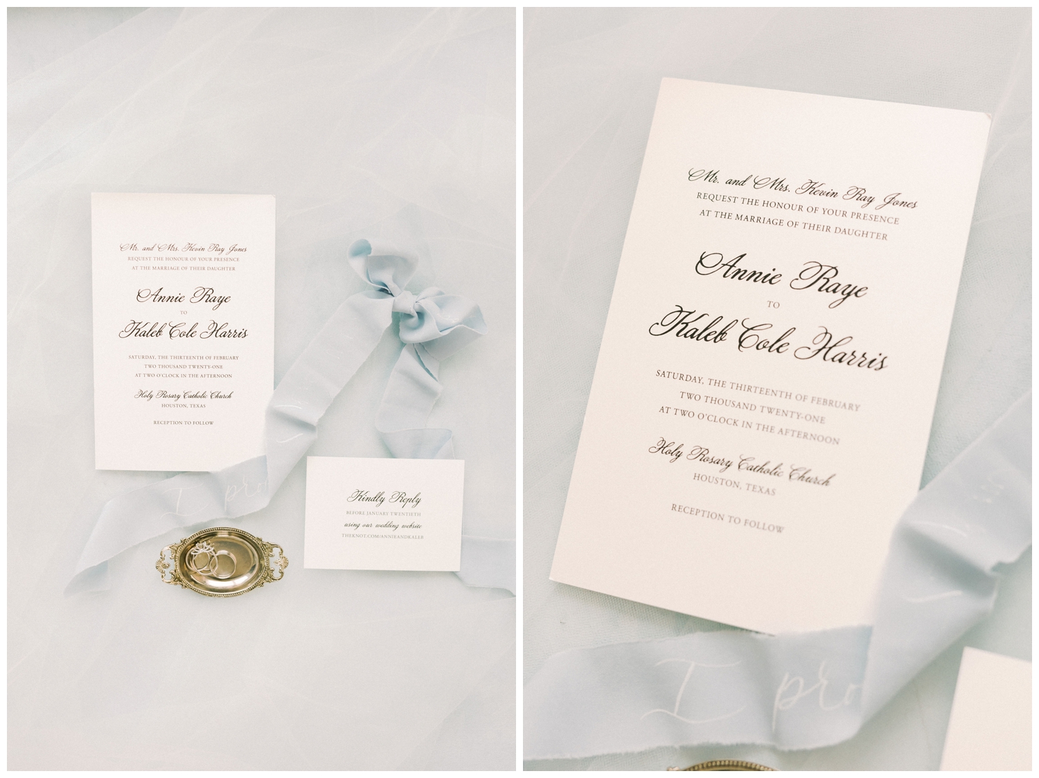 cream wedding invitation suite
