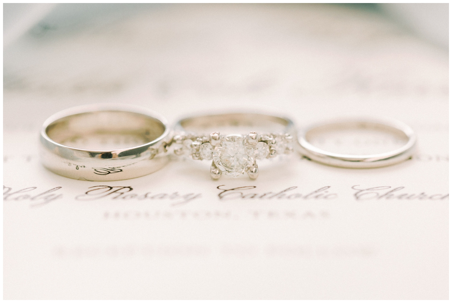 wedding rings detailed shot