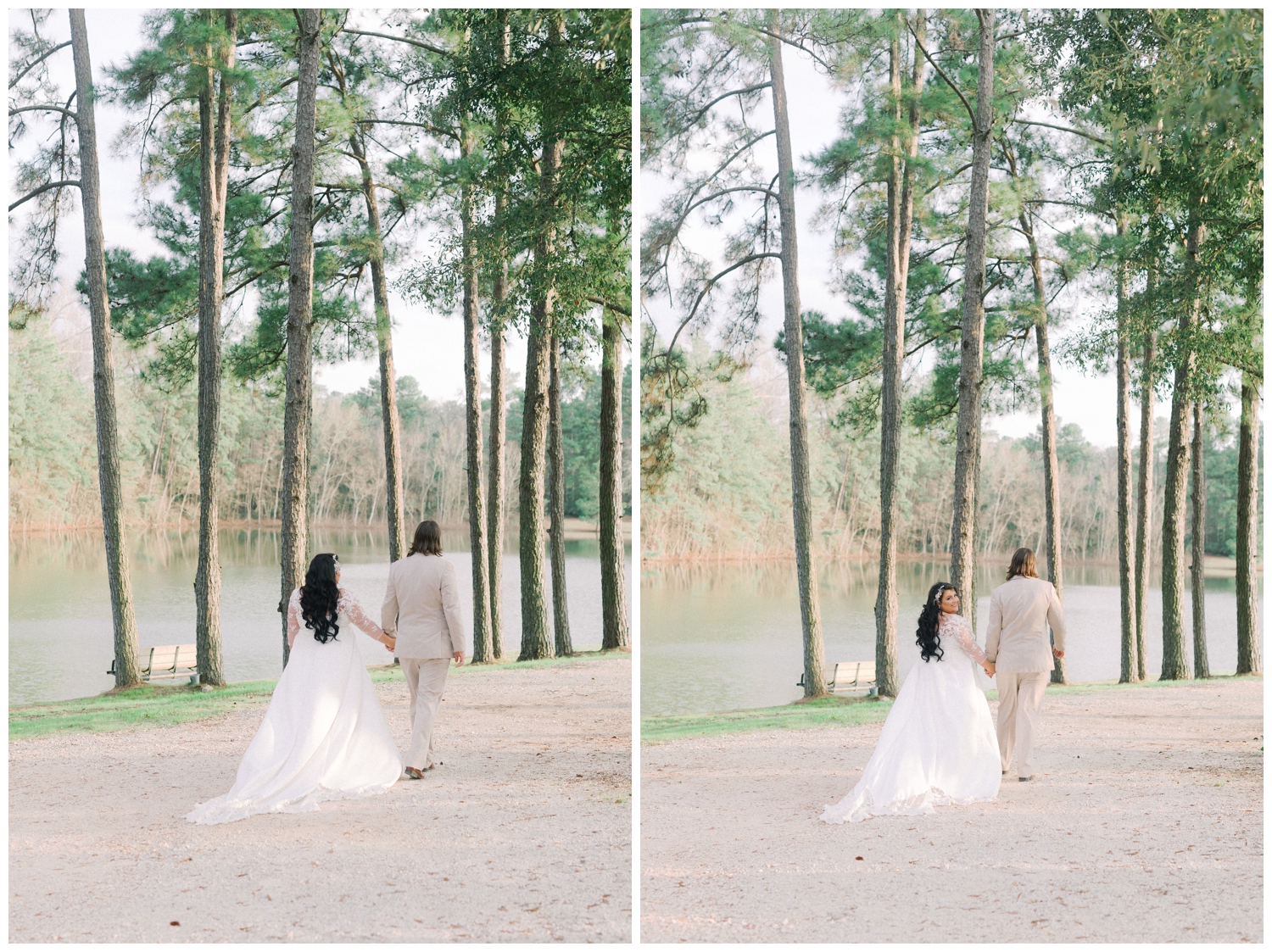 bride and groom portraits after intimate wedding ceremony