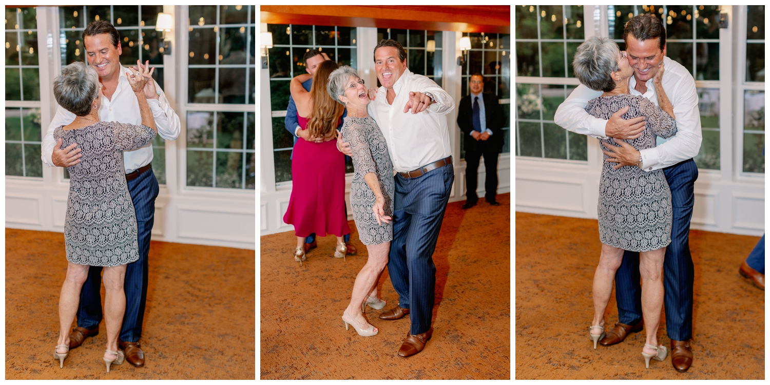 groom dancing with his mom The Houstonian Hotel wedding