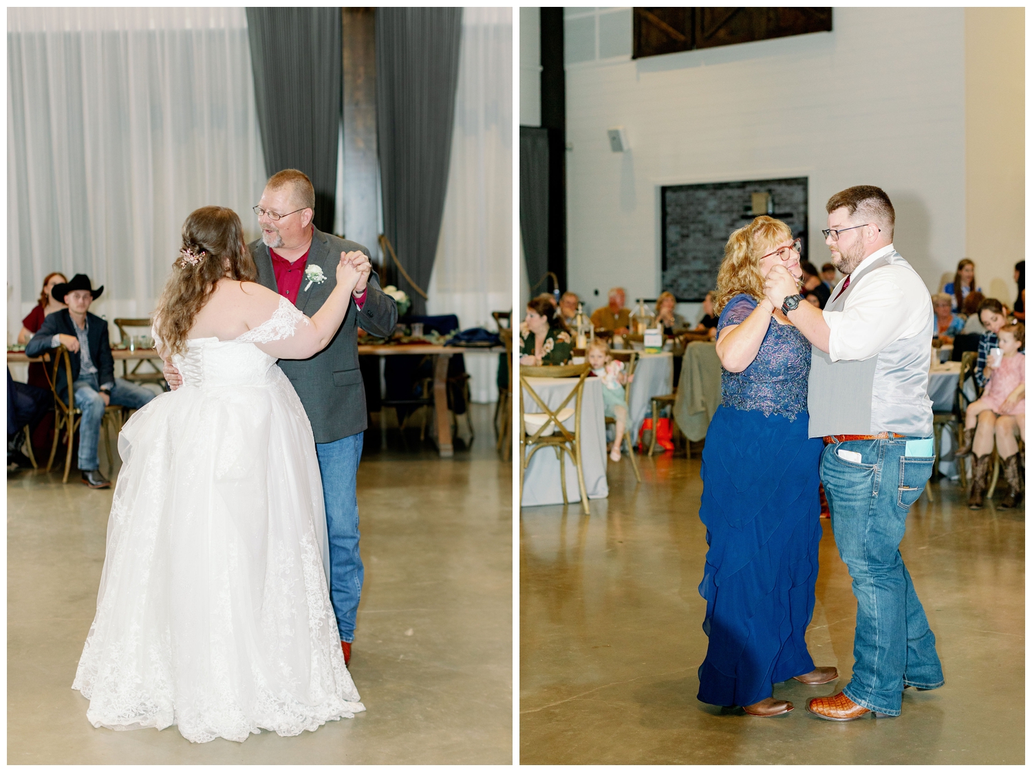Deep in the Heart Farms wedding reception dancing