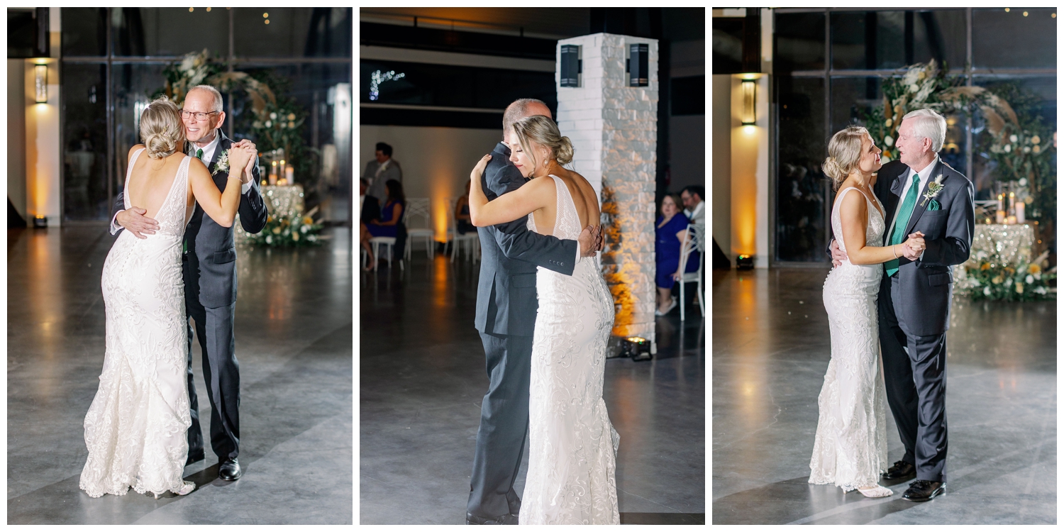 father daughter first dance at reception